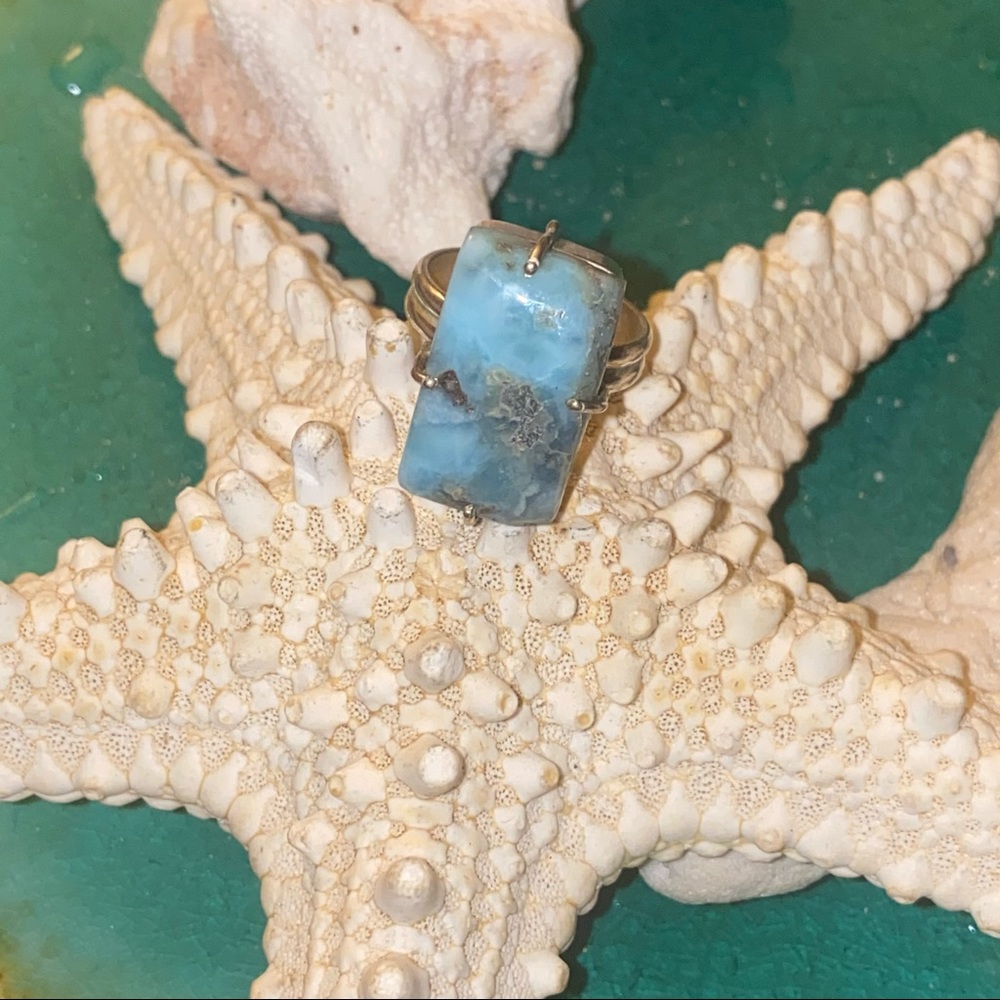 SALE ⭐️ Caribbean Larimar ring - Picture 3 of 7